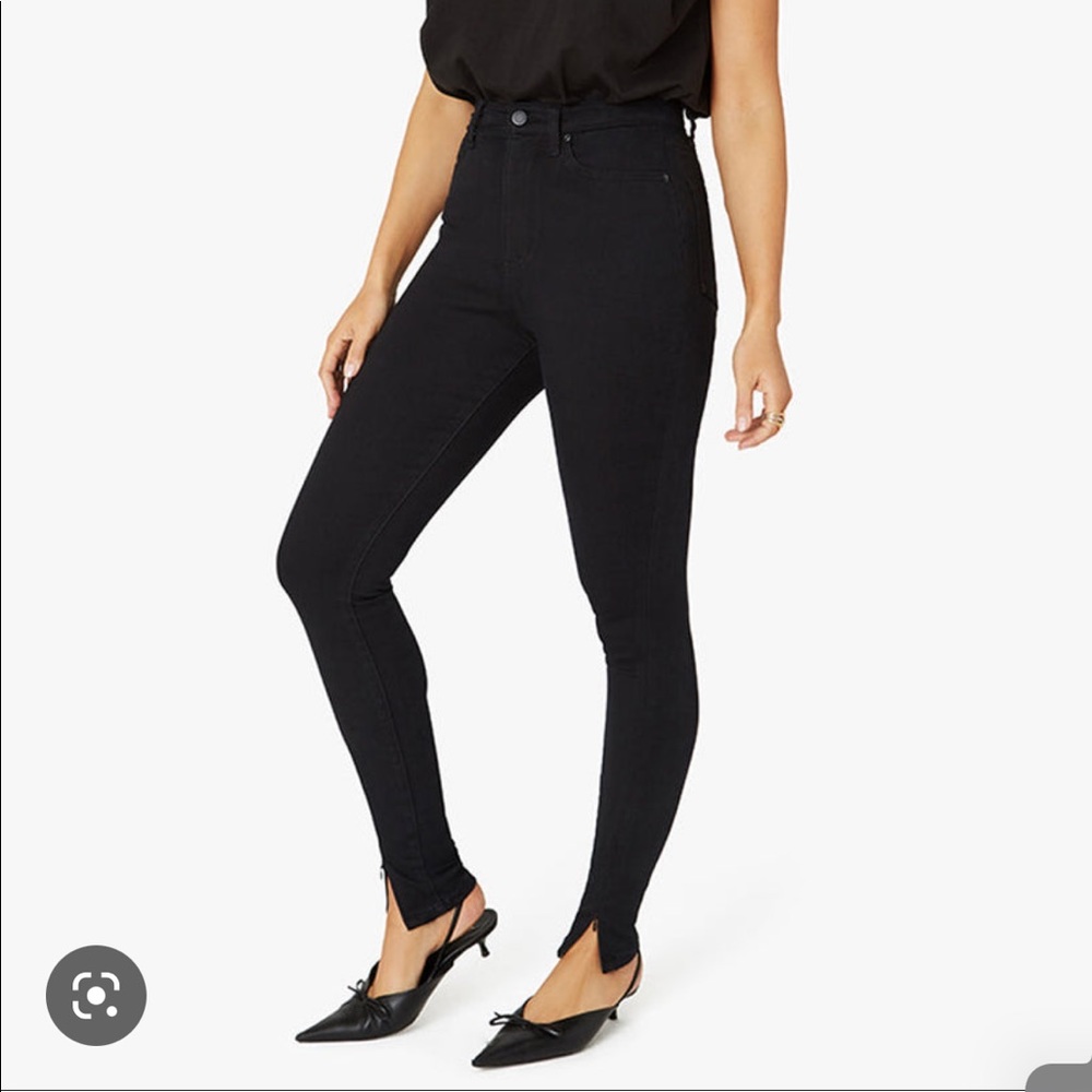 NWT WeWoreWhat High Rise Skinny Leg Zip Jean - Jet Black - Size 25